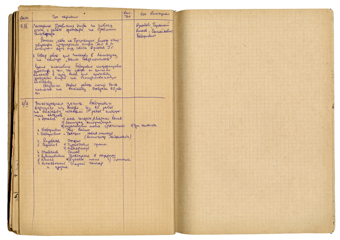 Pages from the photoclub’s journal